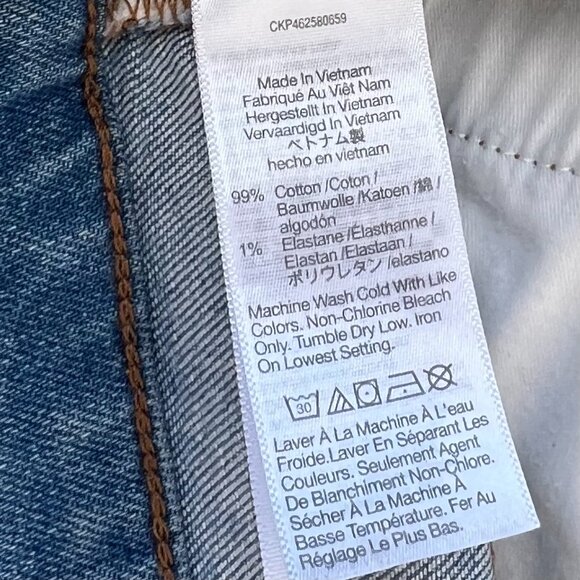 Madewell The Perfect Vintage Straight Crop Jean Montville Wash High Waisted (27) - Picture 7 of 16